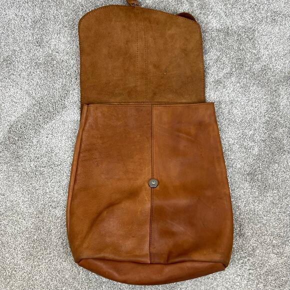 Raven + Lily Handcrafted Soft Natural Leather Brown Tan Backpack - Picture 5 of 13